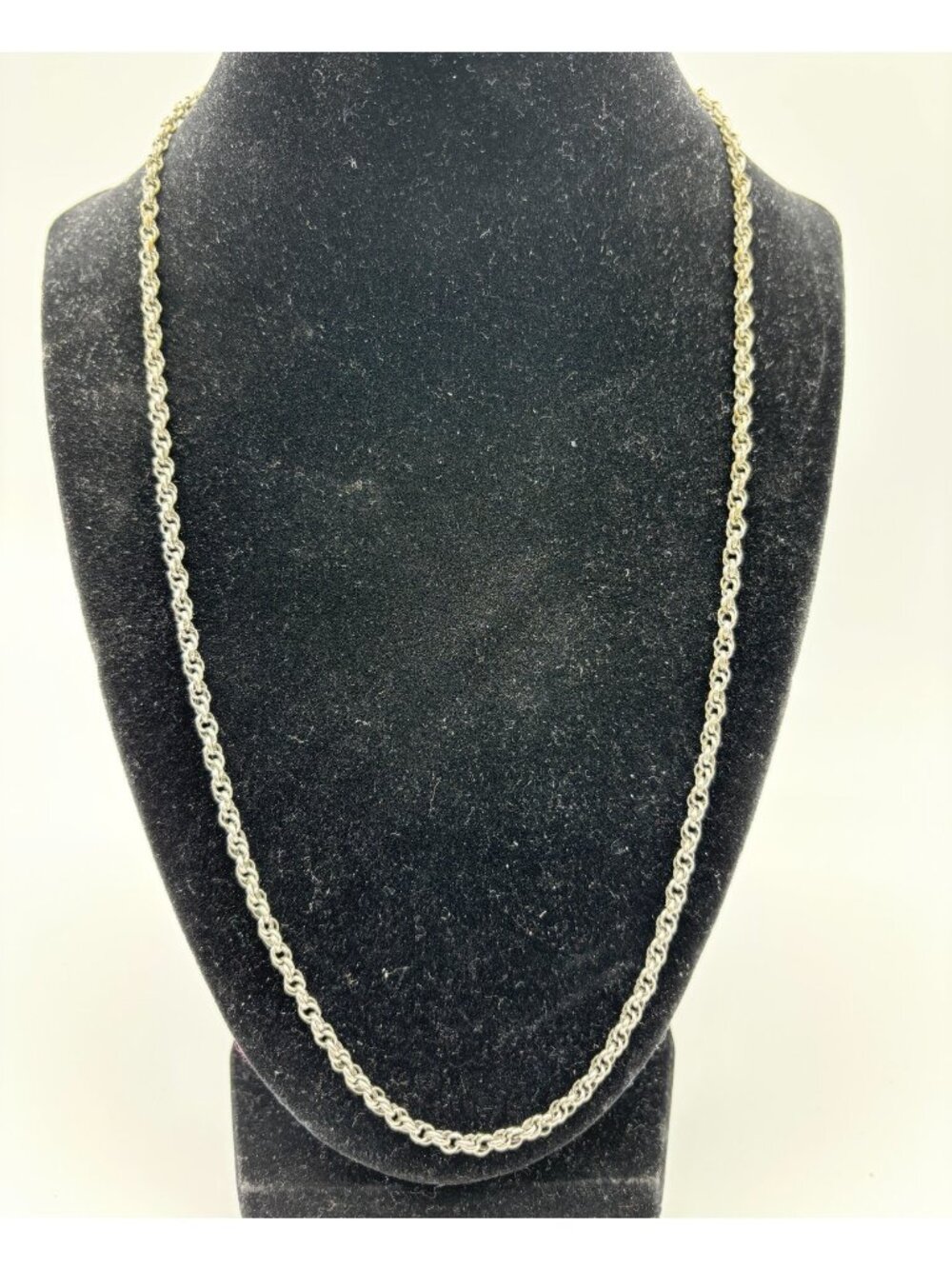1970s Whiting Davis Rolo Chain Necklace-Signed